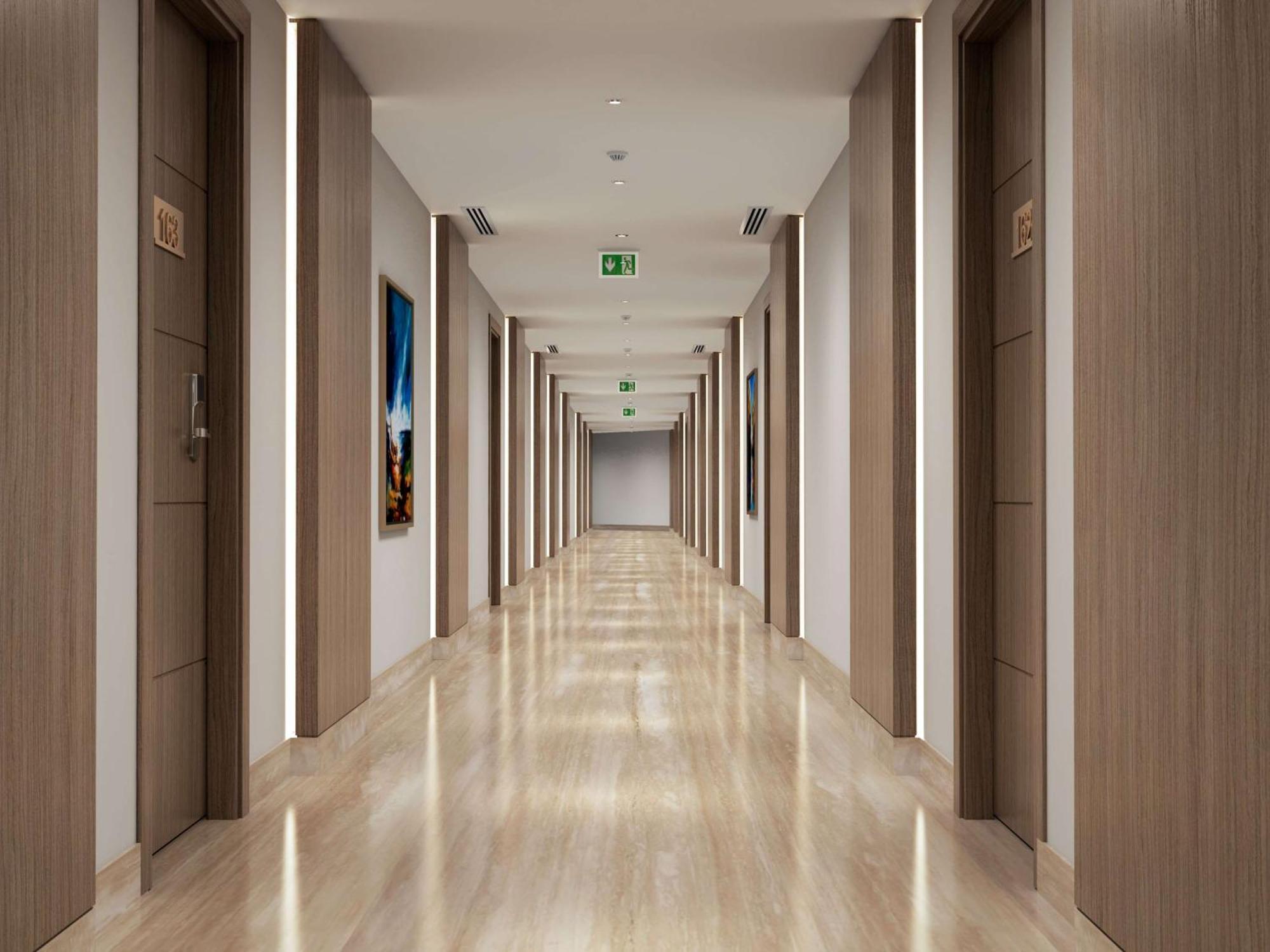 Отель Doubletree By Hilton Doha Downtown Экстерьер фото A corridor